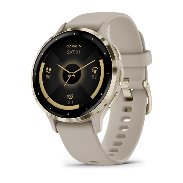 SMARTWATCH Garmin Venu 3S Soft Gold/French Gra "010-02785-02" (timbru verde 0.18 lei)