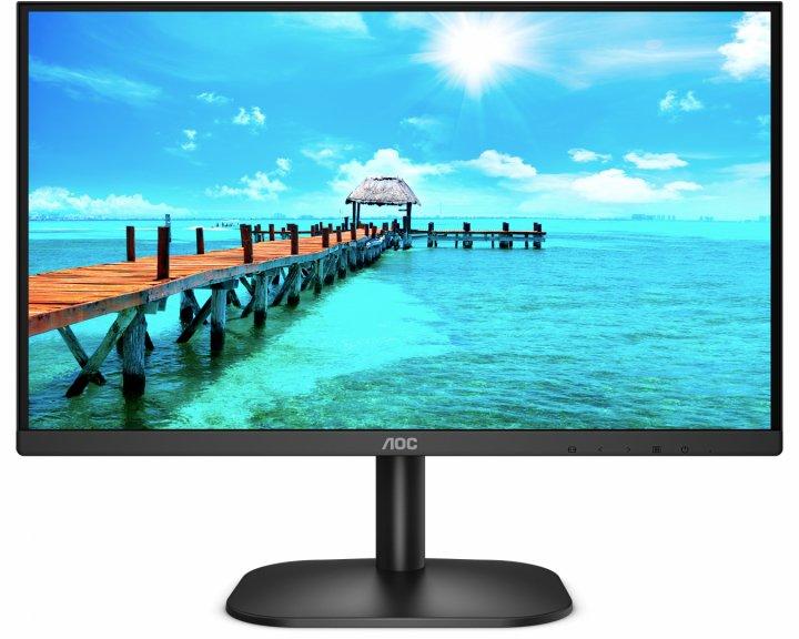 MONITOR AOC 21.5 inch, home | office, VA, Full HD (1920 x 1080), Wide, 200 cd/mp, 4 ms, HDMI | VGA | DVI, "22B2DA" (timbru verde 7 lei)