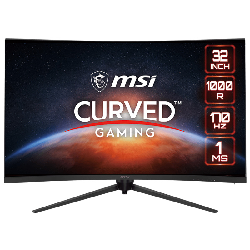 MONITOARE MSI - gaming G321CU 31.5inch VA UHD Curve 1500R 300cd/m2 144Hz 1ms HDMIx2 DP USB C "G321CU" (timbru verde 7 lei)