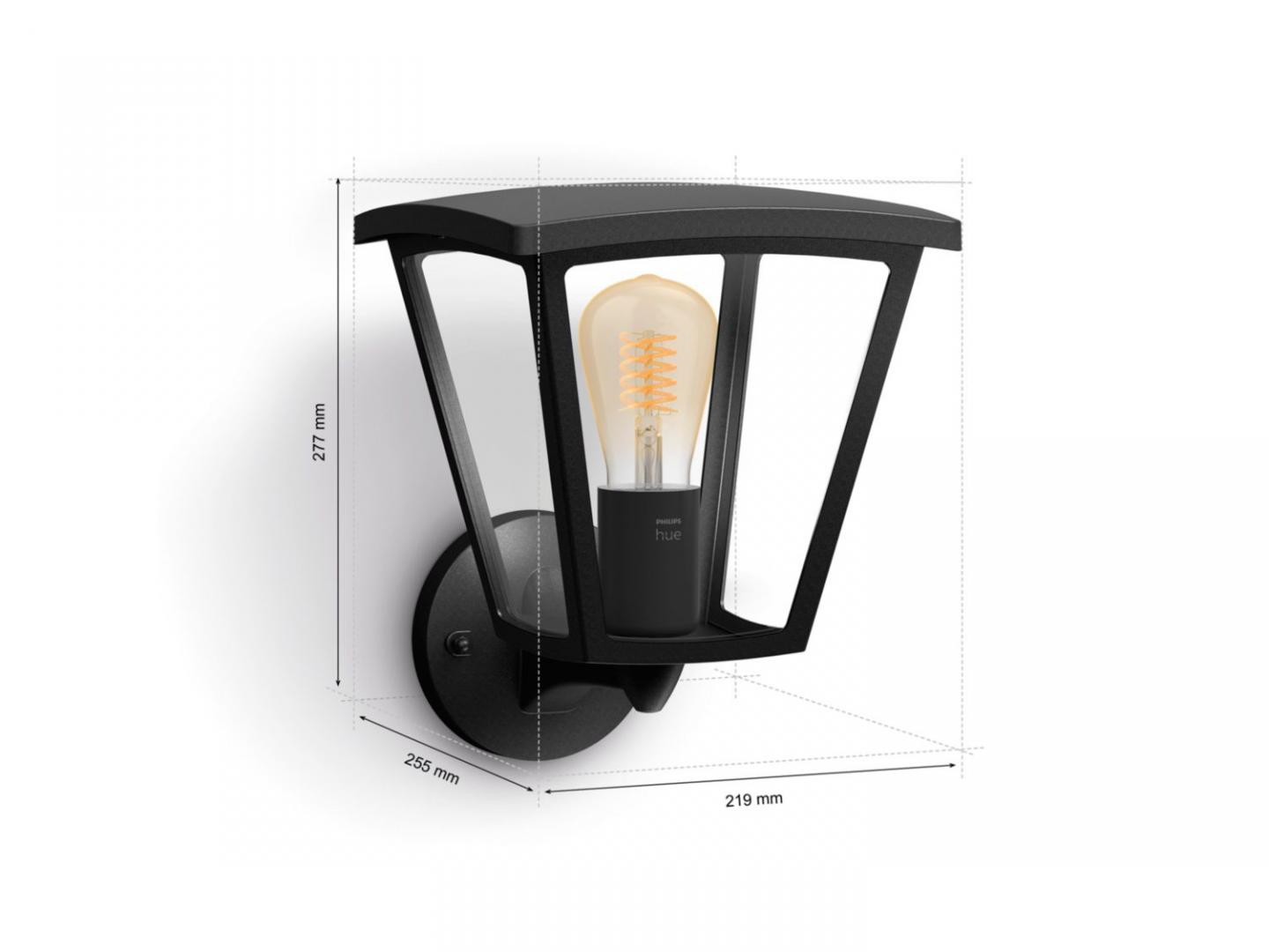 Inara Hue WA fil EU wall lantern black "000008719514388512" (timbru verde 2.00 lei)