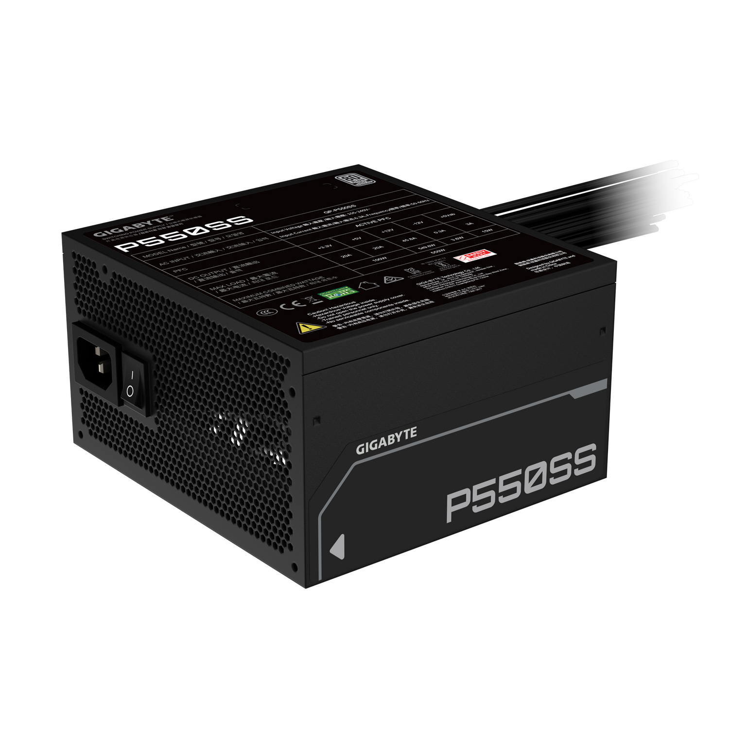 Sursa GIGABYTE GP-P550SS-(RSG)"GP-P550SS-(RSG)" - imagine 5