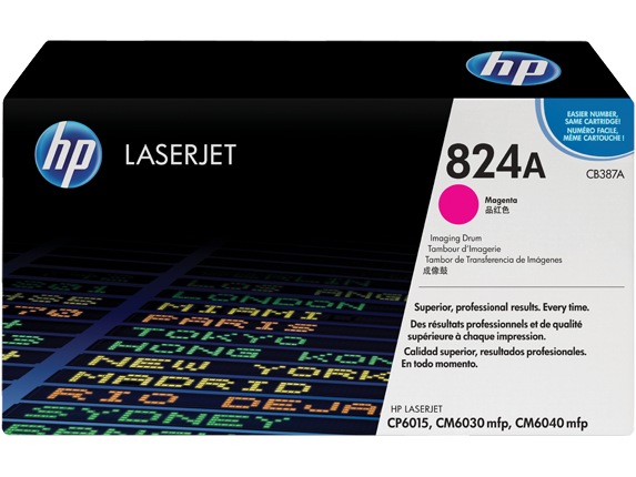 Drum Unit Original HP Magenta, nr.824A, pentru Color LaserJet CM6030|CM6040|CP6015, 35K, (timbru verde 0.8 lei), "CB387A"