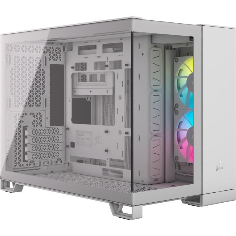 CR Case iCUE 2500X RGB Micro ATX White "CC-9011268-WW"