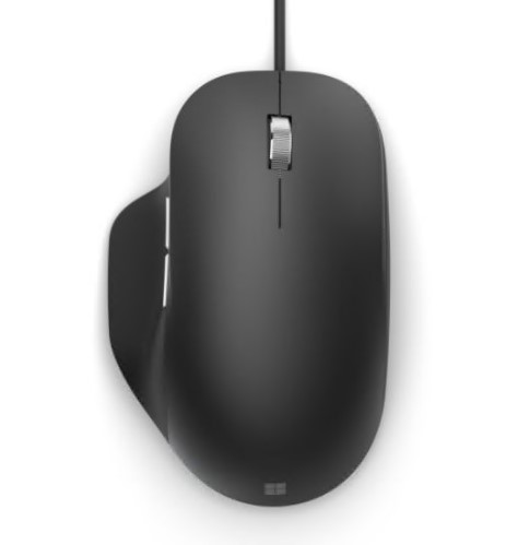 MS Ergonomic Mouse USB Port IT/PL/PT/ES Hdwr Black "RJG-00003" (timbru verde 0.18 lei)