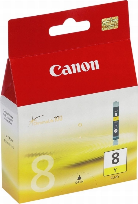 Cartus Cerneala Original Canon Yellow, CLI-8Y, pentru IP4200, , (timbru verde 0.15 lei), "BS0623B001AA"