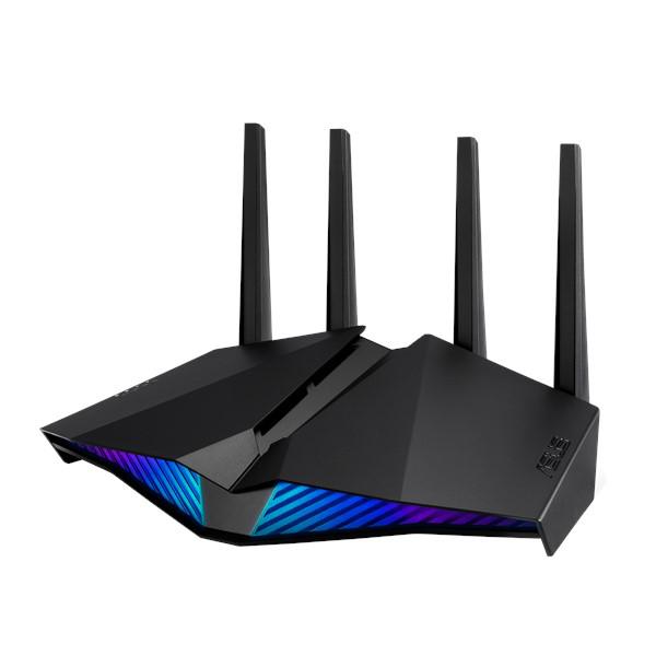 ROUTER ASUS AX5400, wireless, 5400 Mbps, port LAN 10/100/1000 x 4, port WAN 10/100/1000 x 1, antena externa x 4, "RT-AX82U" (timbru verde 0.8 lei)