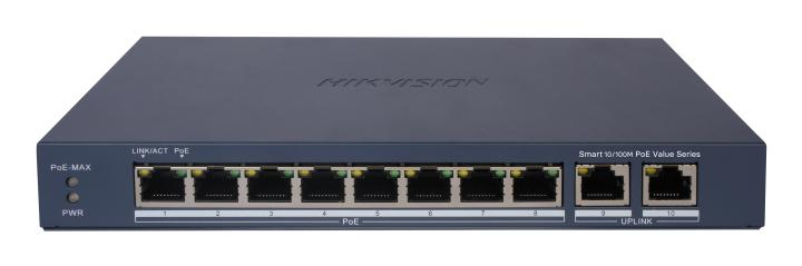 SWITCH POE 8 PORTURI SMART "DS-3E1310P-EI/M" (timbru verde 2 lei)