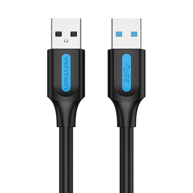Cablu alimentare si date Vention, USB 3.0 A (T) la USB 3.0 A (T), 1M, PVC, negru, "CONBF" (timbru verde 0.08 lei) -6922794748811