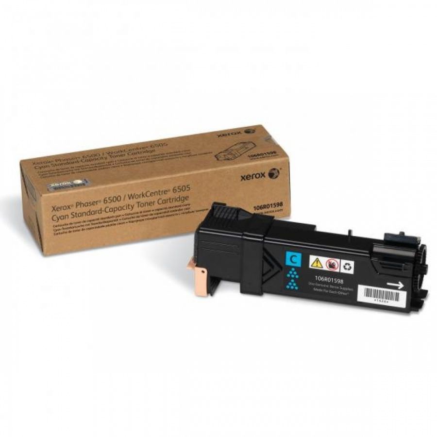 Toner Original Xerox Cyan, 106R01598, pentru Ph 6500|WC 6505, 1K, (timbru verde 1.2 lei) , "106R01598"