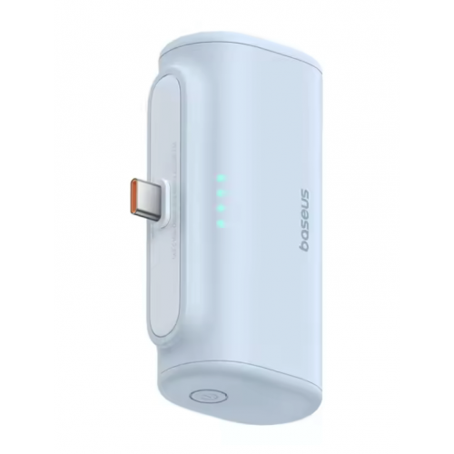 POWER BANK Baseus Compact, capacitate 5000mAh, 20W, 1 x USB Type-C, total 5V/2.4A, albastru, "P10068306313-00" (timbru verde 0.98 lei) - 6932172659523