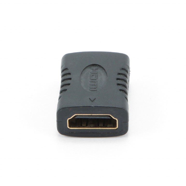 ADAPTOR video GEMBIRD, HDMI (M) la HDMI (M), conectori auriti, black, "A-HDMI-FF" (timbru verde 0.08 lei)