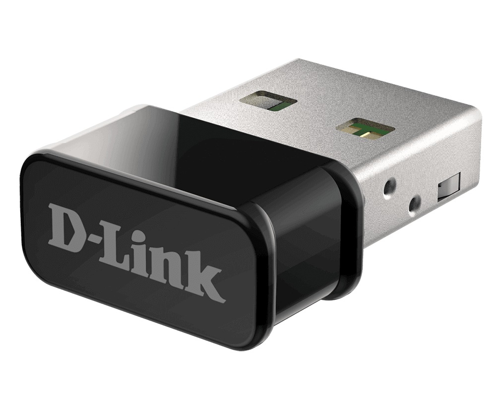 ADAPTOR RETEA D-LINK AC1300 NANO, extern wireless 2.4 GHz | 5 GHz, USB 2.0, port, 1300 Mbps, antena interna x 1, "DWA-181" (timbru verde 0.18 lei)