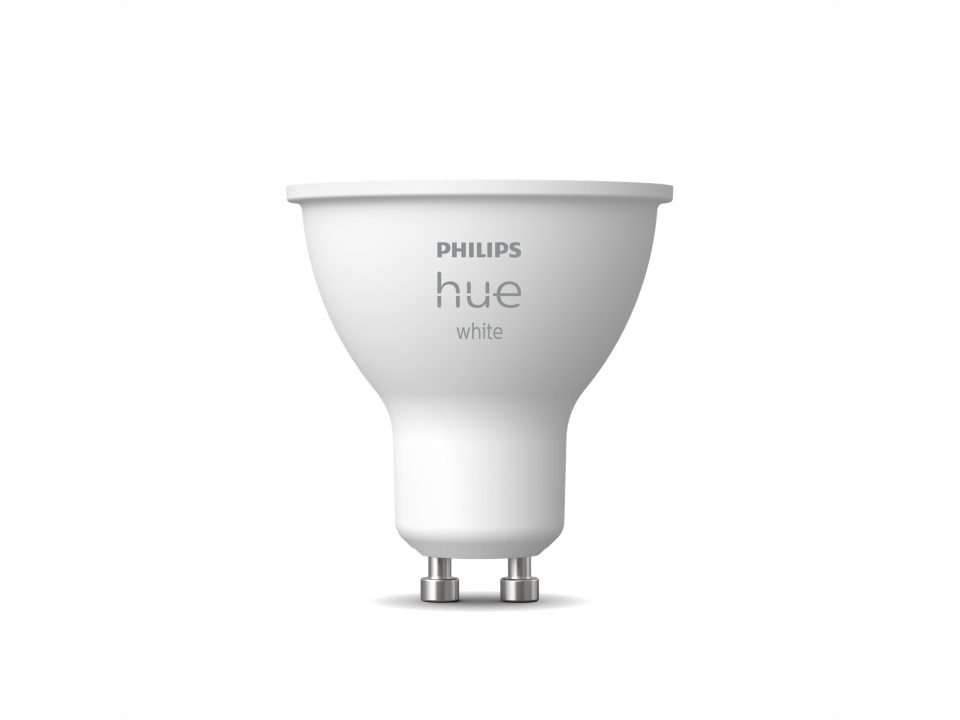 BEC smart LED Philips, soclu GU10, putere 5.2W, forma plat, lumina alb calda, alb rece, alimentare 220 - 240 V, "000008719514340060" (timbru verde 0.45 lei)