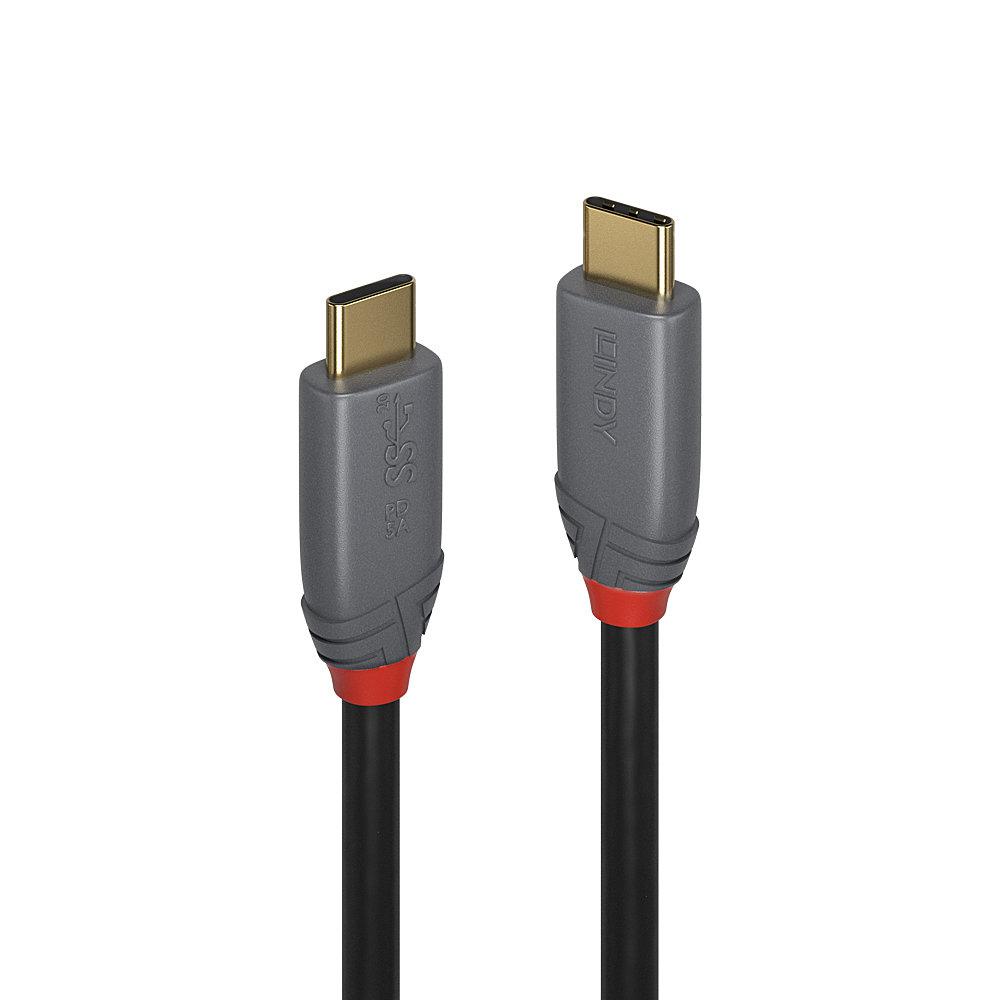 Cablu Lindy USB C-USB C Anthra 2m negru "LY-36903" (timbru verde 0.8 lei)