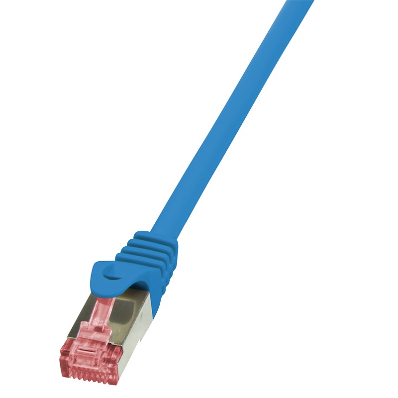 PATCH CORD S/FTP LOGILINK Cat6, LSZH, cupru, 2 m, albastru, AWG27, dublu ecranat "CQ2056S" (timbru verde 0.08 lei)