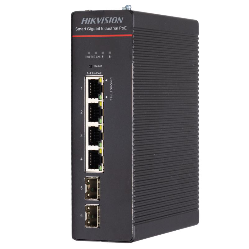 HK SWITCH POE 4 PORTURI SMART MANAGED "DS-3T1506HP-SI-4P2F" (timbru verde 2 lei)