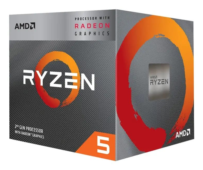 AMD CPU Desktop Ryzen 5 4C/8T 3400G (4.2GHz,6MB,65W,AM4) box, RX Vega 11 Graphics, with Wraith Stealth Cooler "YD3400C5FHSBX"