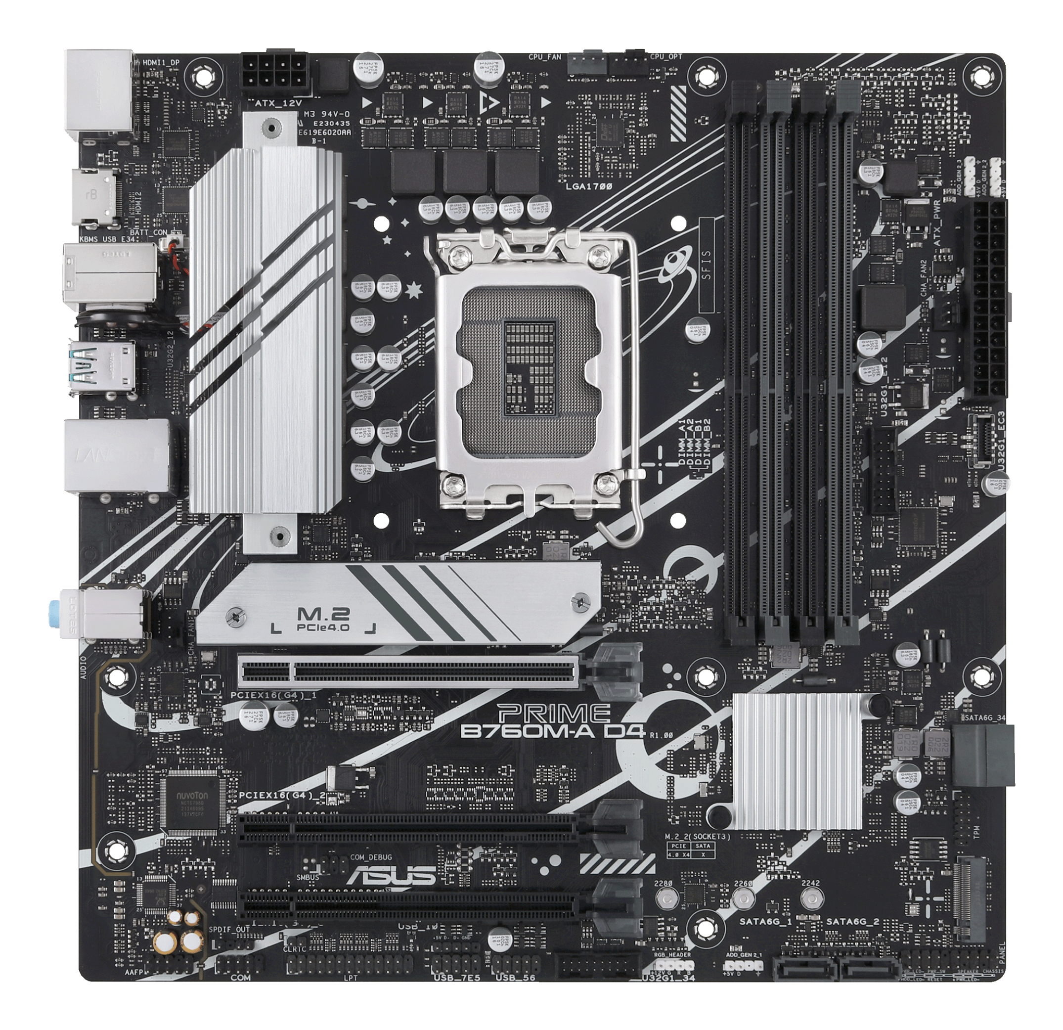 Placa de baza ASUS PRIME B760M-A D4-CSM, Intel B760, LGA 1700, mATX "90MB1D00-M1EAYC"