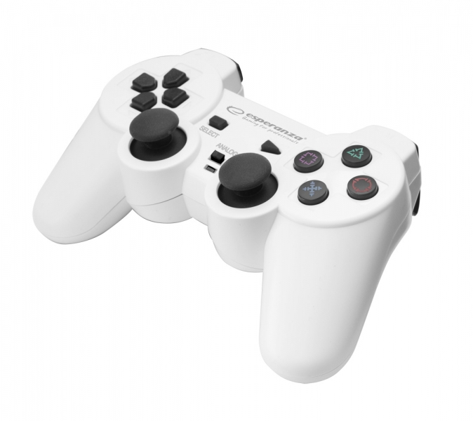 Gamepad Esperanza Corsair EGG106W PC/PS2/ PS3 Alb "EGG106W" (timbru verde 0.8 lei)