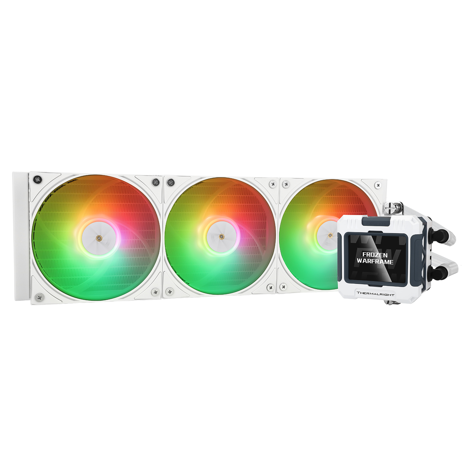 COOLER Thermalright "Frozen Warframe 360 White Argb ", racire cu lichid, 3 x 120mm, 2000 rpm, ARGB, alb "Frozen Warframe 360 White Argb " (timbru verde 4 lei)