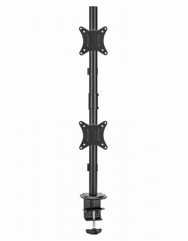 SUPORT de birou Gembird, pt 2 TV/monitor plat, diag. max 17-32 inch, rotatie, inclinare, pivotare, max 9 kg, "MA-D2-02"