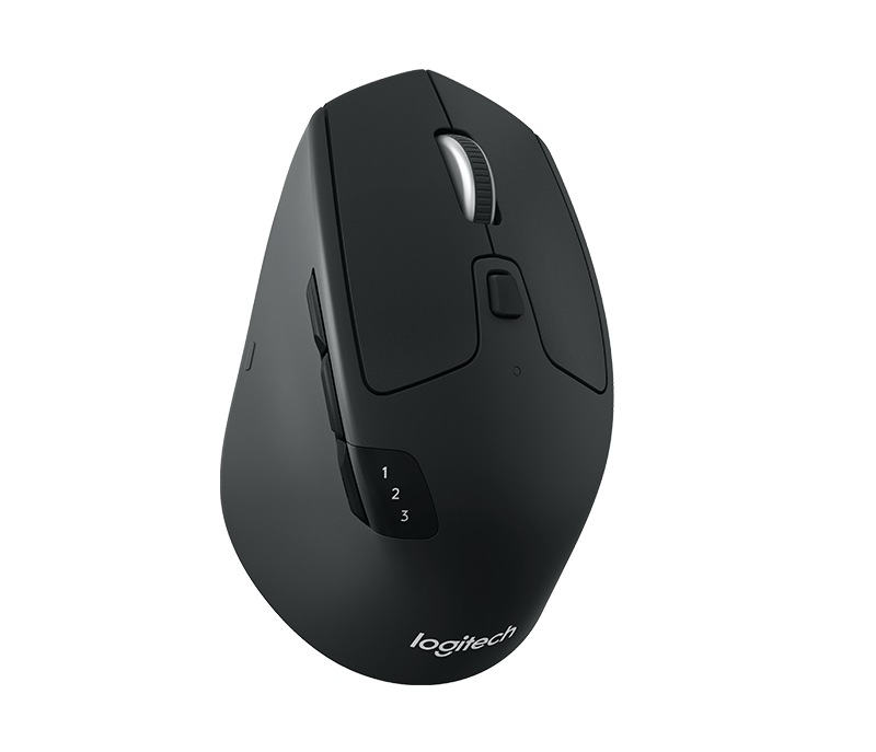 MOUSE LOGITECH, "M720", PC sau NB, wireless, Bluetooth | 2.4GHz, optic, 1000 dpi, butoane/scroll 8/1, mod dual de conectare, negru, "910-004791" (timbru verde 0.18 lei)