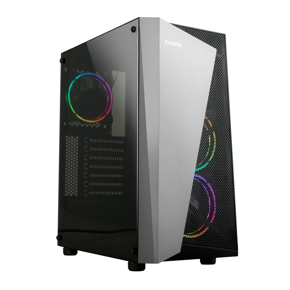 CARCASA Zalman "S4 Plus", middle tower, gaming, fara sursa, suporta 8xfan, 3xfan inclus, USB 3.1 gen1 x 1, USB 2.0 x 2, audio+mic, negru, "S4 Plus" (timbru verde 0.24lei)