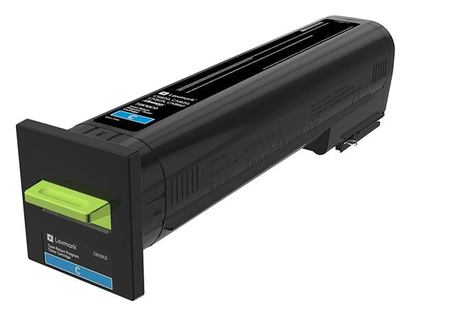 Toner Original Lexmark Cyan, 72K20C0, pentru CS820|CX820|CX825|CX860, 34K, (timbru verde 1.2 lei) , "72K20C0"