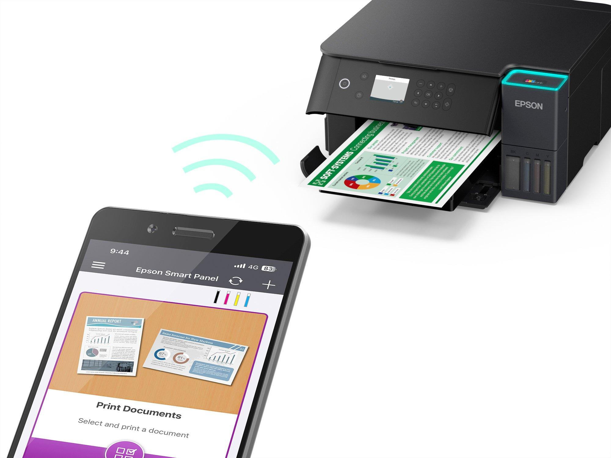 Multifunctional Inkjet CISS Color Epson L6360, A4, Functii: Impr.|Scan.|Cop., Viteza de Printare Monocrom: 33 ppm, Viteza de printare color: 20ppm, Conectivitate:USB|Ret|WiFi, Duplex:Da, ADF:Nu "C11CL42401" - imagine 5