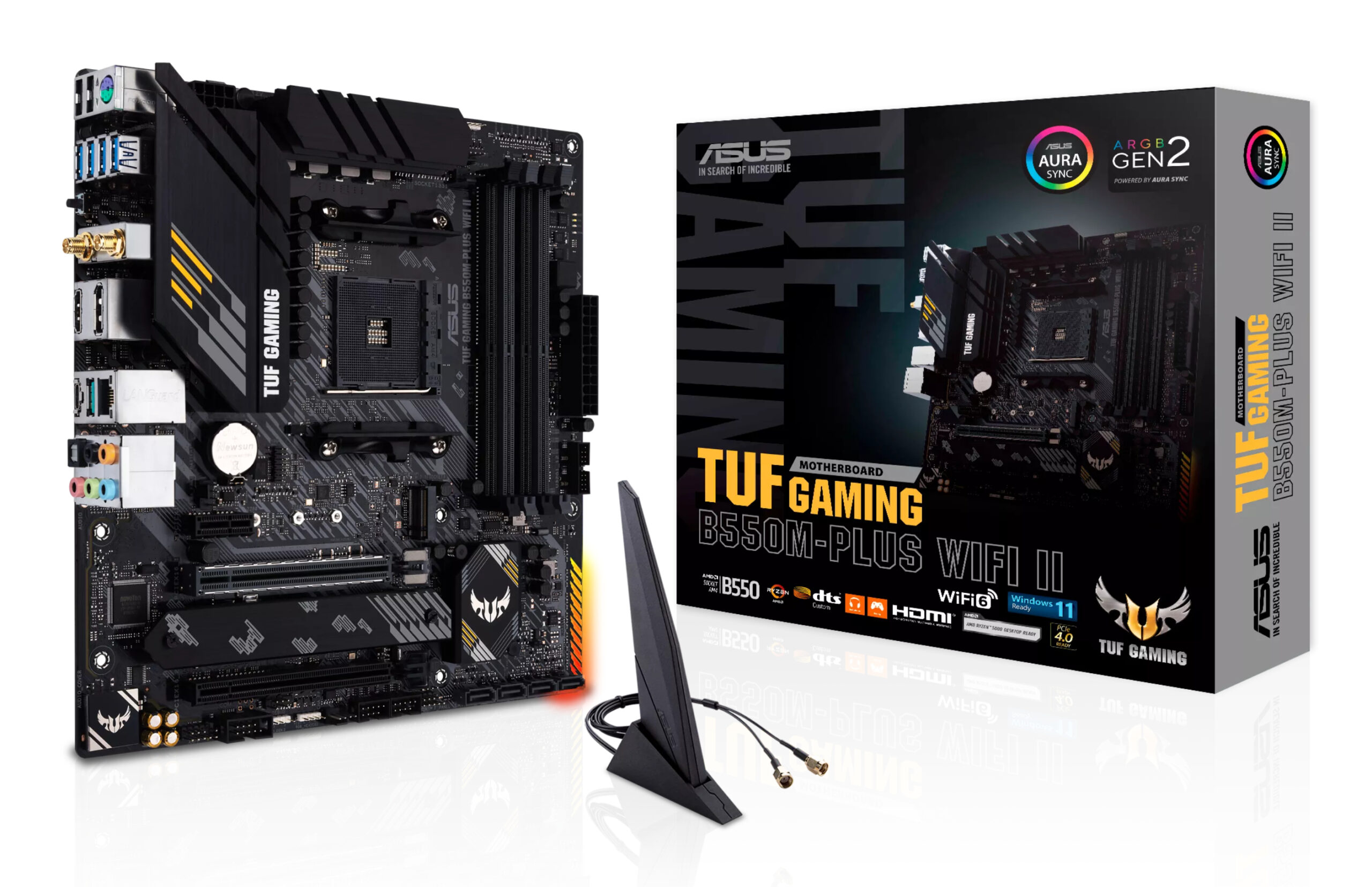 Placa de baza ASUS TUF GAMING B550M-PLUS WIFI II, AMD B550, AM4, mATX "90MB19Y0-M0EAY0"