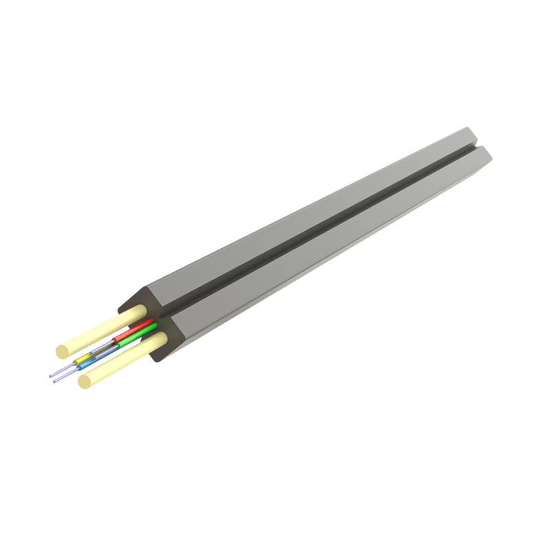 Rola fibra optica 4 fibre flat drop SM, 1000m, 100N, intarziere la flacara, protectie apa, LSZH, int/ext - SAMM "004F-U-(ZN-2P)H-1x4-A2"