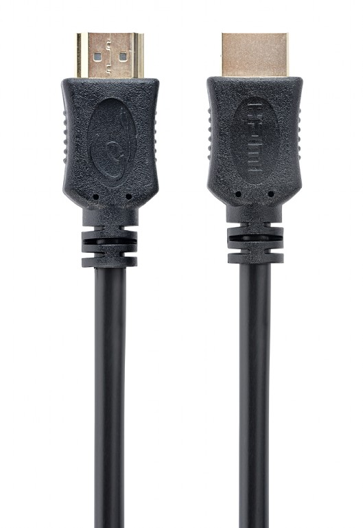 CABLU video GEMBIRD, HDMI (T) la HDMI (T), 0.5m, conectori auriti, rezolutie maxima 4K (3840 x 2160) la 60 Hz, negru, "CC-HDMI4L-0.5M" (timbru verde 0.08 lei)