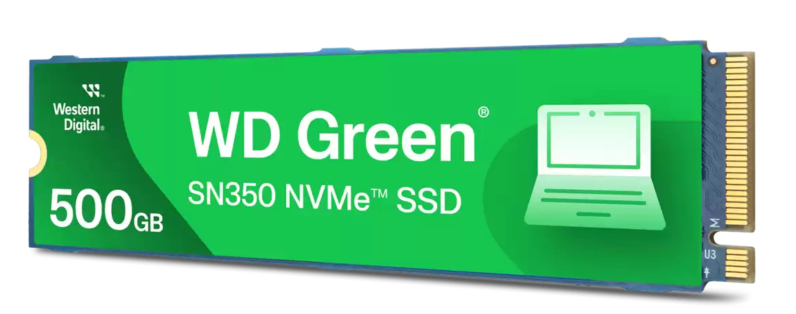 WD GREEN SSD 500GB NVME M.2PCIE/GEN3 X2 3Y WARRANTY SN35 "WDS500G2G0C-00CDH0"