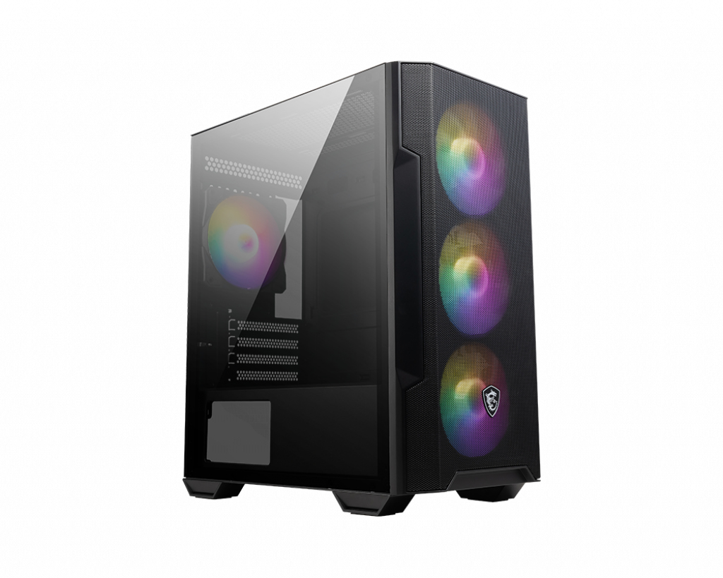 MSI MAG FORGE M100R Case mATX Mini-ITX ABS Plastic SPCC Steel Tempered Glass with A-RGB fans "MAG FORGE M100R" (timbru verde 0.32 lei)