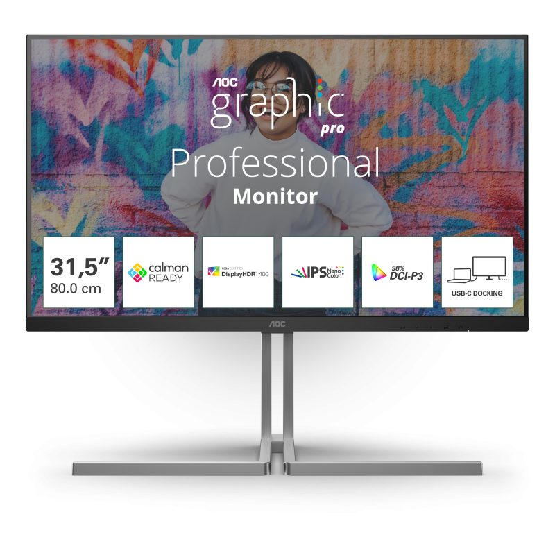 Monitor AOC 32" U32U3CV "U32U3CV" (timbru verde 7 lei)