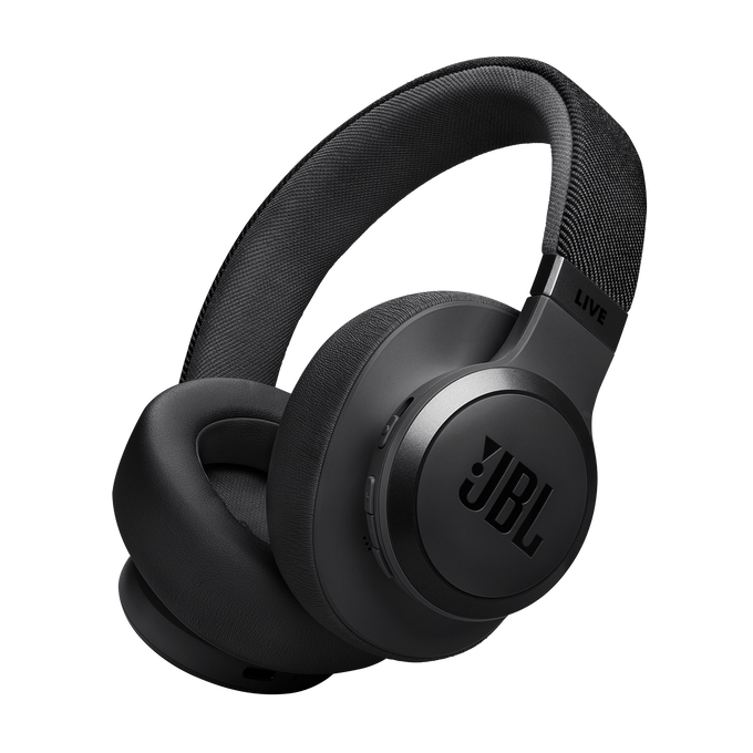 Casti audio wireless over-ear, LIVE 770NC, True Adaptive NC, Bluetooth, Multi-Point, Negru"JBLLIVE770NCBLK" (timbru verde 0.18 lei)