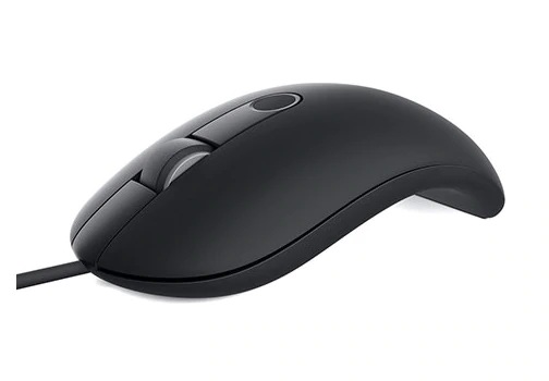 MOUSE DELL, "MS819", PC sau NB, cu fir, USB, optic, 1000 dpi, butoane/scroll 3/1, fingerprint Reader, negru, "570-AARY" (timbru verde 0.18 lei)