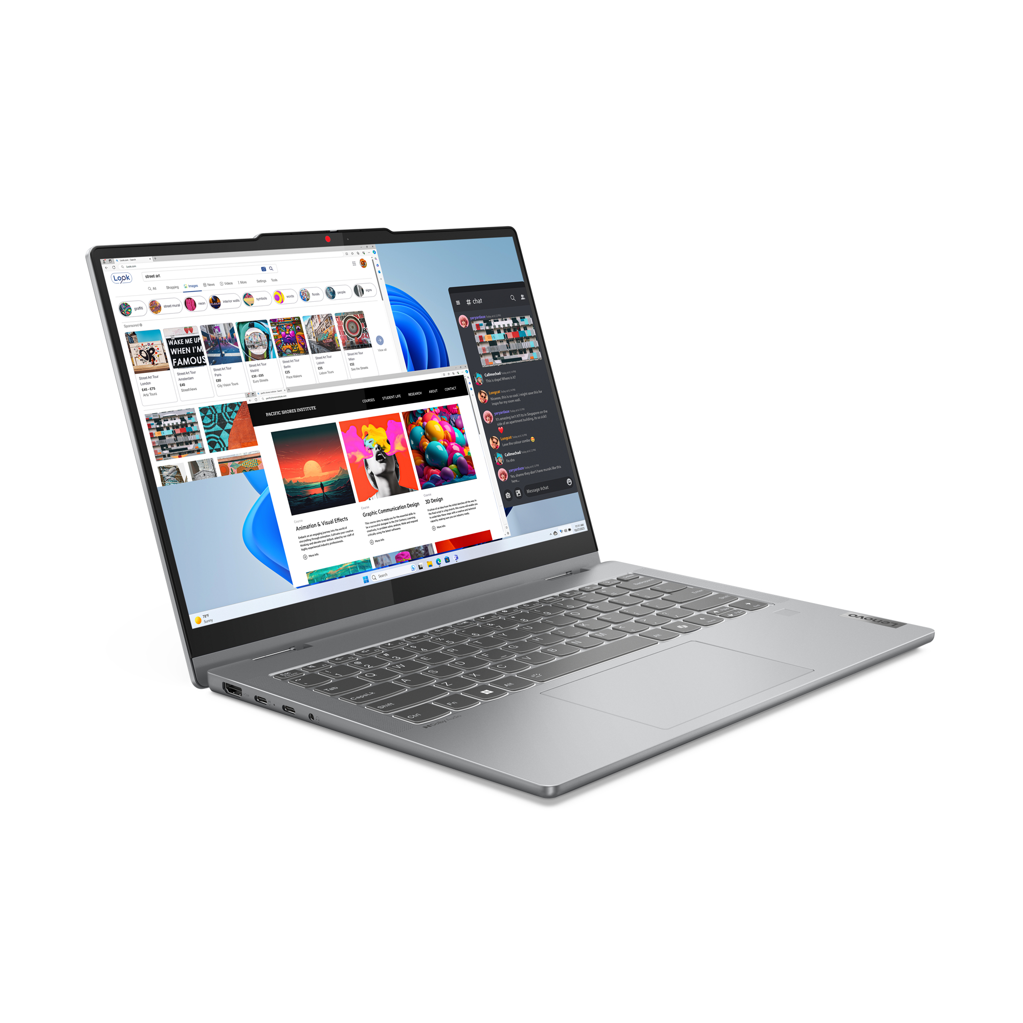 IP 5 2-in-1 14T R5 8645HS 16 1TB UMA DOS"83DR002VRM" - imagine 4