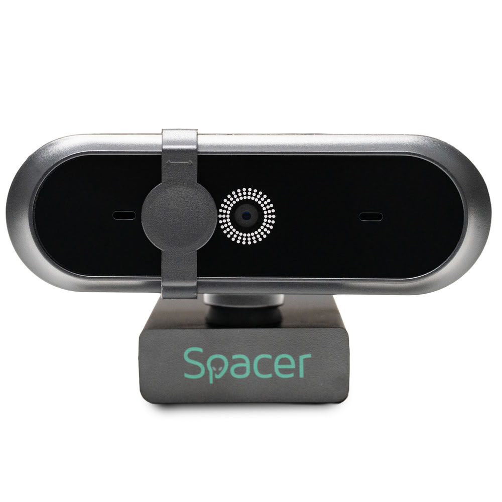 CAMERA WEB SPACER FULL-HD 1080P cu autofocus si rezolutie video 1920 x 1080, black "SPWB-CAMFHD-03" (timbru verde 0.18 lei)