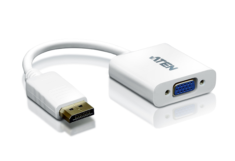 CABLU video ATEN, cablu or adaptor video, DisplayPort (T) la VGA (M), 4K DCI (4096x2160) la 60Hz, "VC925-AT" (timbru verde 0.08 lei)
