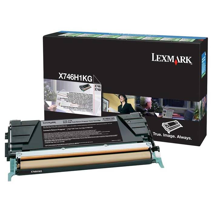 Toner Original Lexmark Black, X746H1KG, pentru X746|X748, 12K, (timbru verde 1.2 lei) , "X746H1KG"