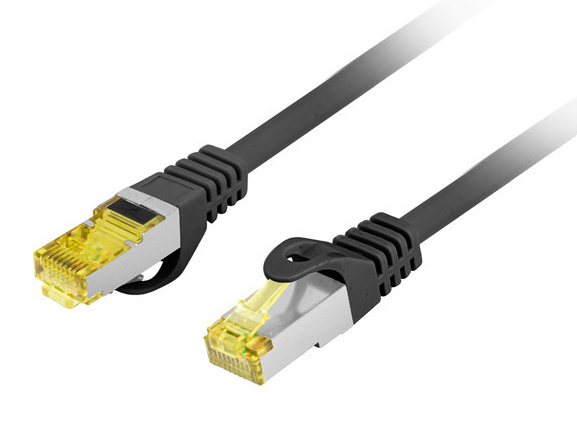 PATCHCORD CAT.6A S/FTP LSZH CU 1M BK "PCF6A-10CU-0100-BK" (timbru verde 0.08 lei)