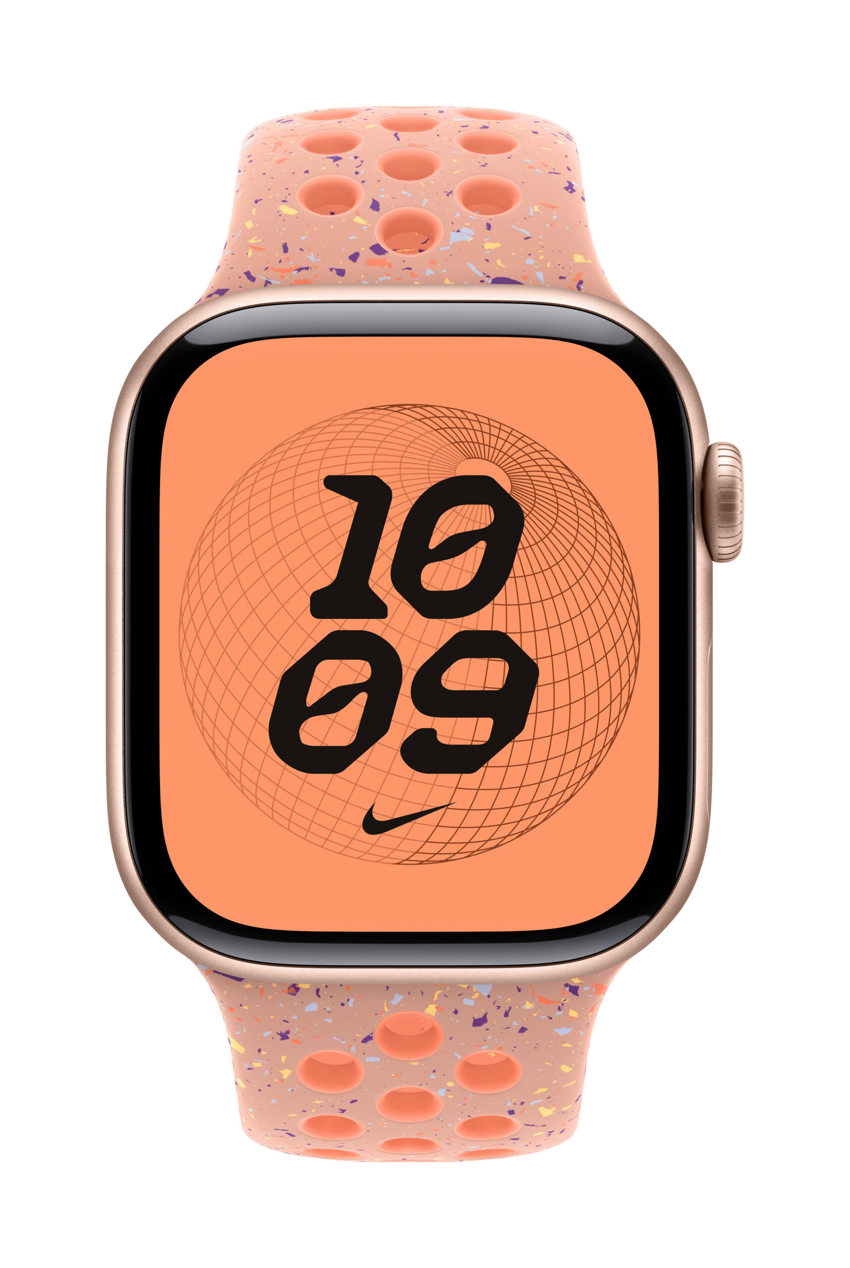 AW BAND 42MM NIKE SPORT ALPENGLOW PK M/L "MGAU4ZM/A"