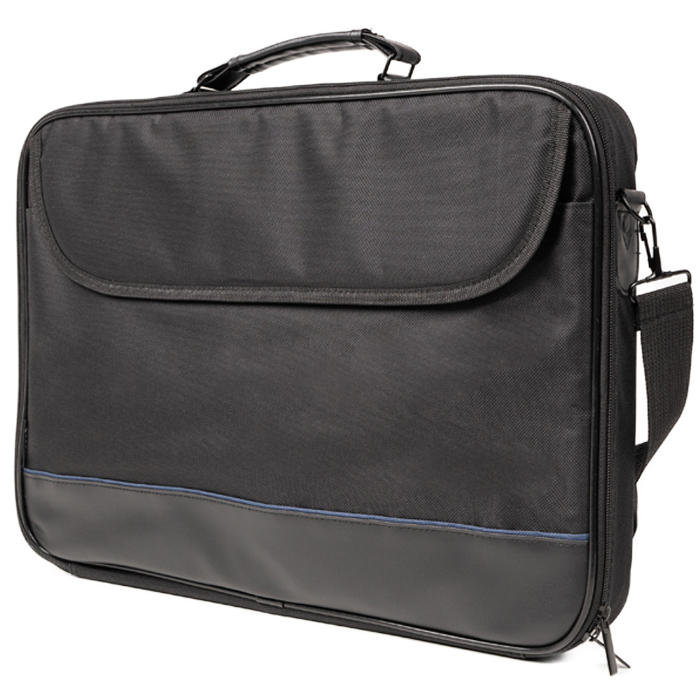 GEANTA SPACER, pt. notebook de max. 17.3", 1 compartiment, buzunar frontal, waterproof, nylon, negru, "Hans", "SPSB-HANS-BK"