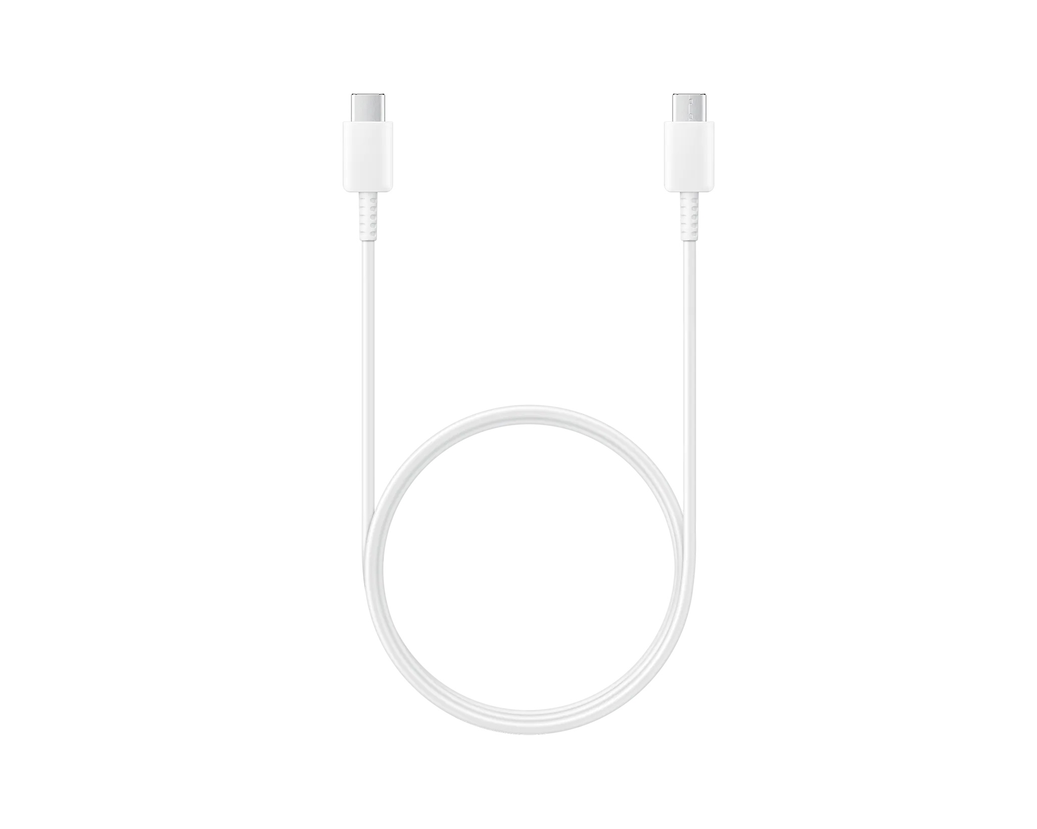 CABLU alimentare smartphone Samsung, USB Type-C (T) la USB Type-C (T), cauciuc, lungime 1 m, alb, "EP-DA705BWEGWW" (timbru verde 0.08 lei)