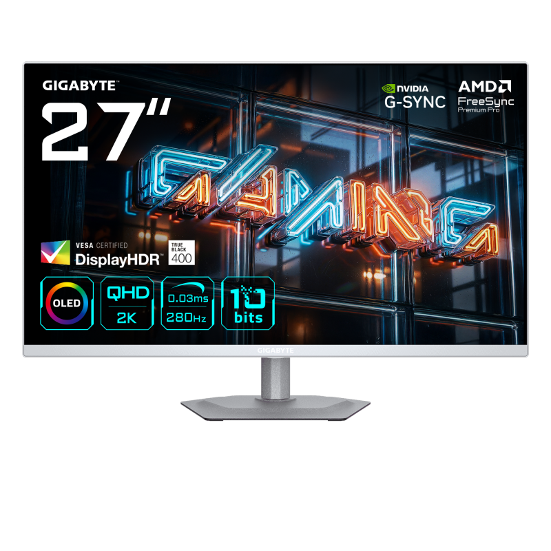 Gigabyte MO27Q2A ICE OLED 27" 2K 280Hz "MO27Q2A ICE" (timbru verde 7 lei)