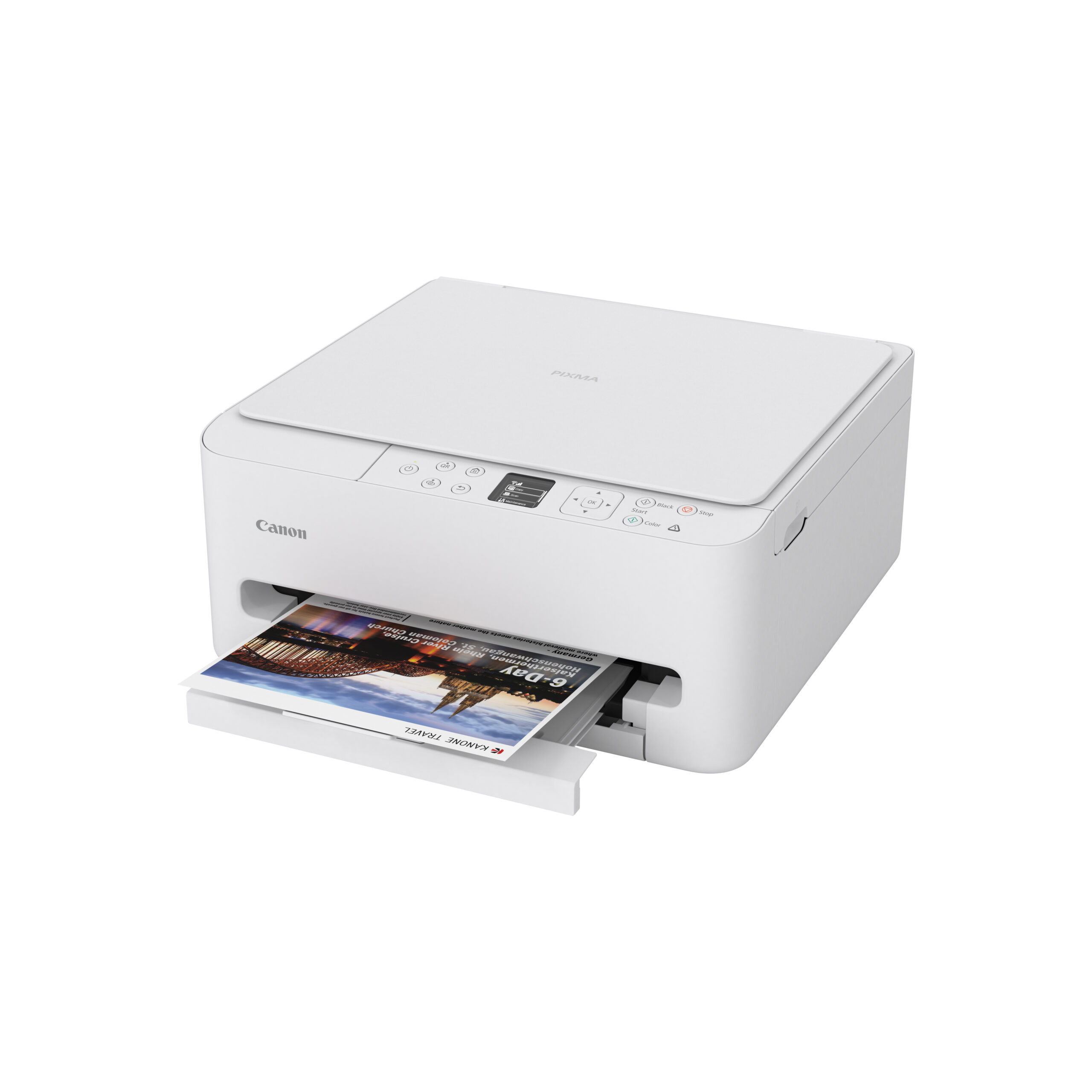 Multifunctional InkJet Color Canon TS6550I, A4, Functii: Impr.|Scan.|Cop., Viteza de Printare Monocrom: 14ppm, Viteza de printare color: 9ppm, Conectivitate:USB|WIFI, Duplex:Da, ADF:Nu(incl.TV 12lei), White, "7179C006AA" - imagine 6