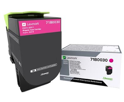 Toner Original Lexmark Magenta, 71B0030, pentru CX317|CS317|CX417|CS417|CS517|CX517, 2.3K, (timbru verde 1.2 lei) , "71B0030"