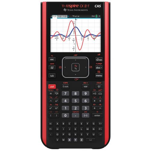 CALCULATOR de BIROU Texas Instruments grafic TI-NspireTM CX II-T CAS "NSCXCAS2/TBL/5E3/A" (timbru verde 0.18 lei)