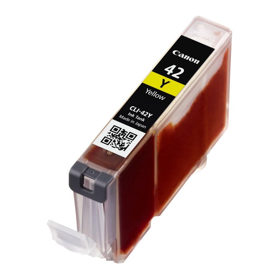 Cartus Cerneala Original Canon Yellow, CLI-42Y, pentru Pixma Pro 10|Pro 100, , (timbru verde 0.15 lei), "BS6387B001AA"